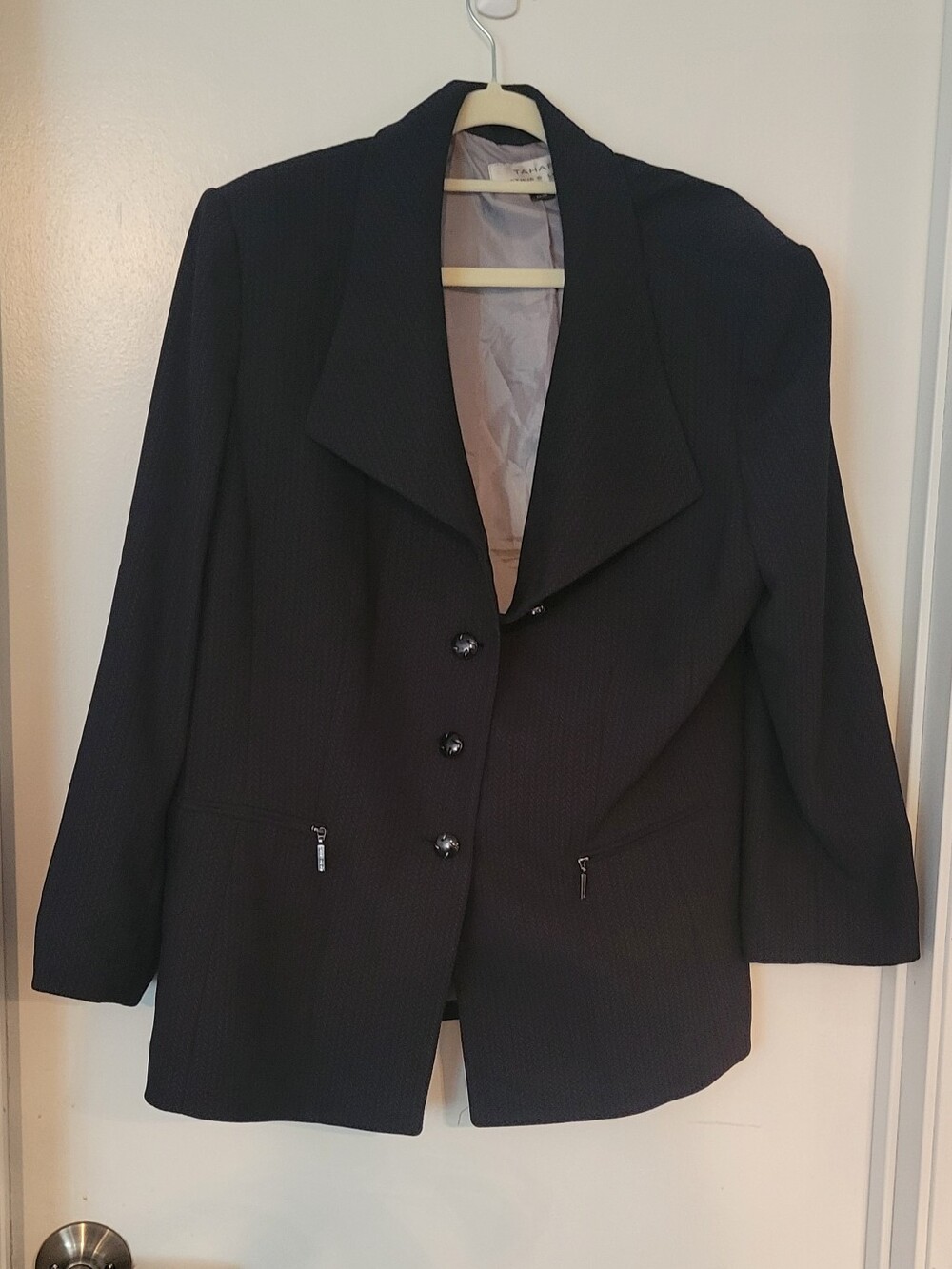 Tahari Black Women's Blazer 18